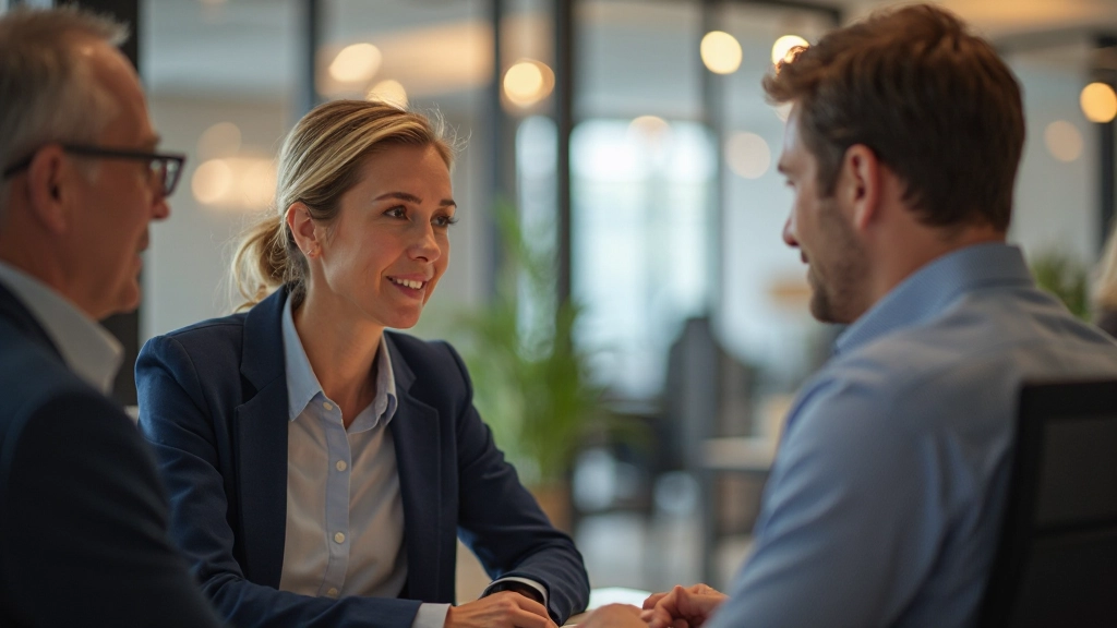 Twee professionals in een ontspannen gesprek met volledige aandacht voor elkaar